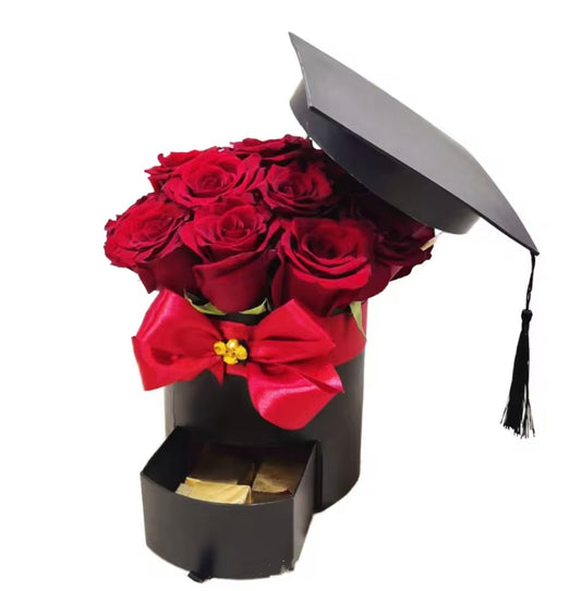 Graduation Floral Box Hat