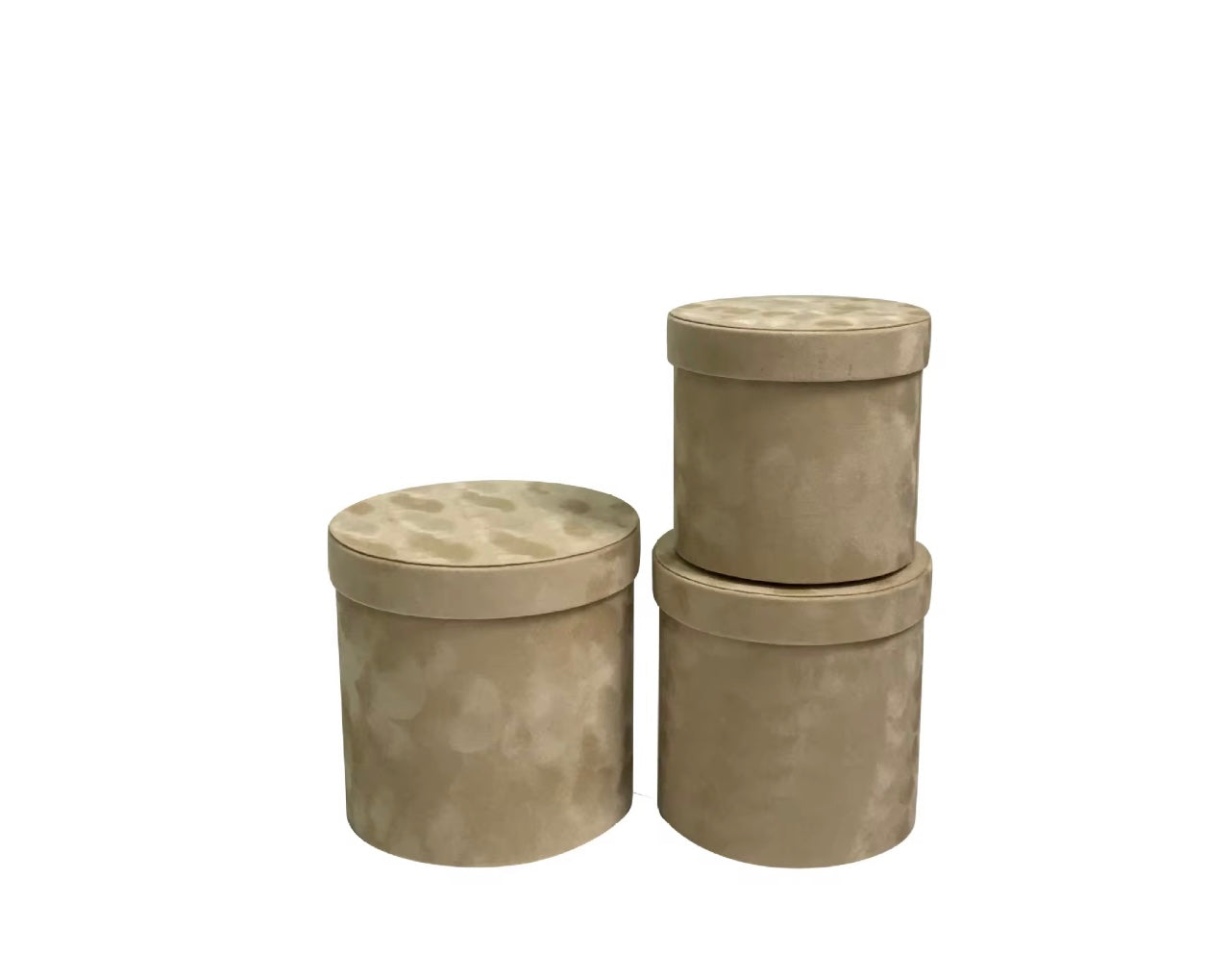 Velvet Round Flower Gift Box
