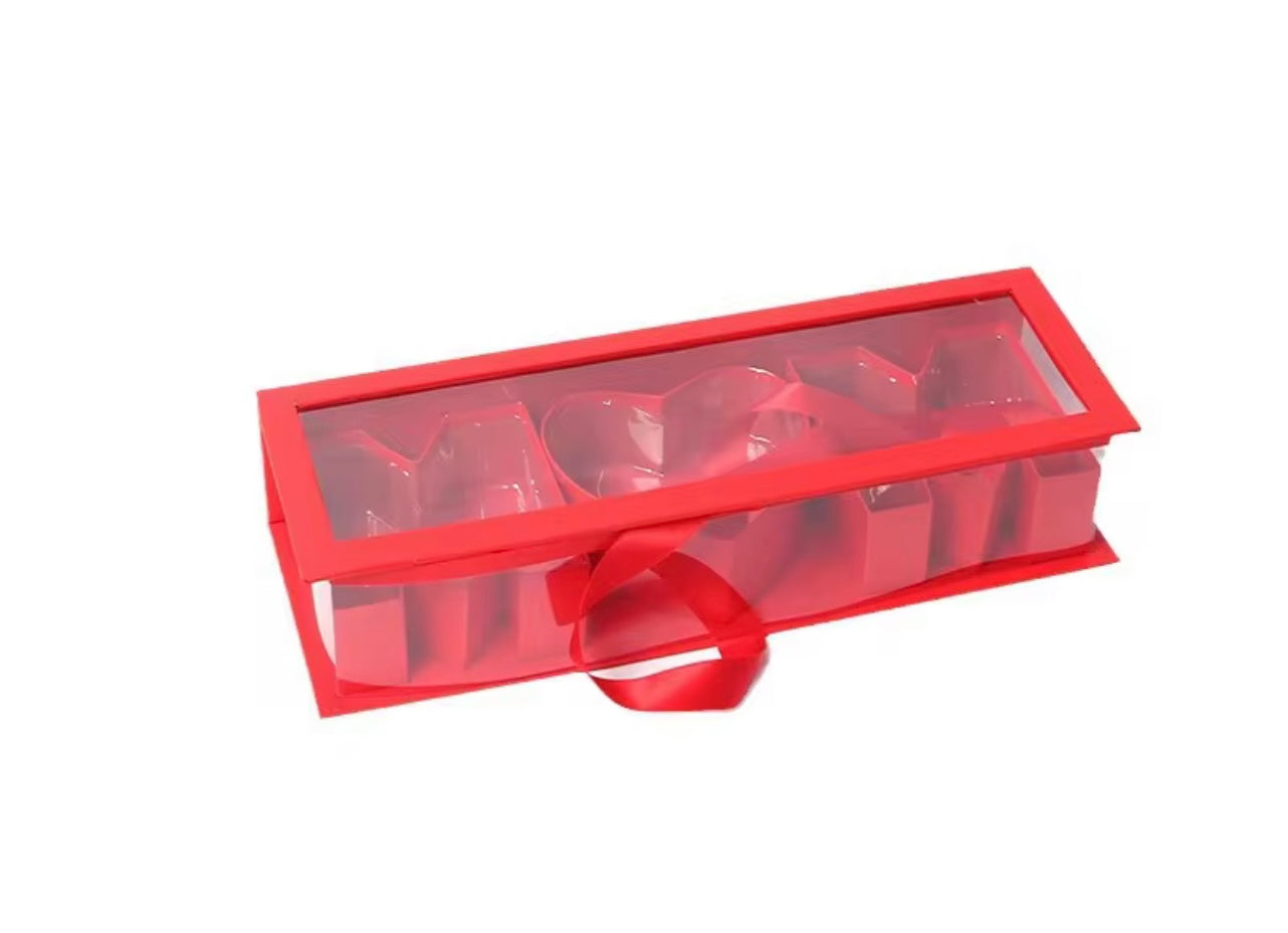 Mom Letter Shape Flower Gift Box