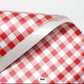 Red gingham Print Korean Paper