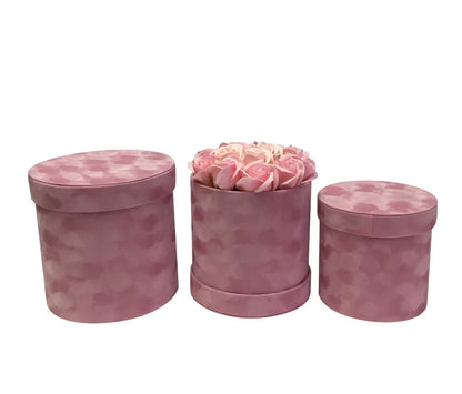 Velvet Round Flower Gift Box