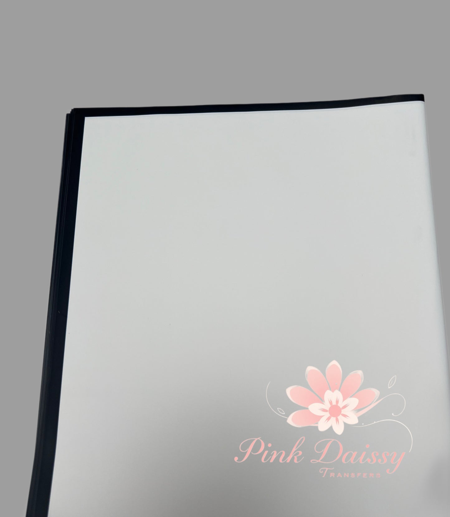 Black Edge White Solid Color Korean Paper