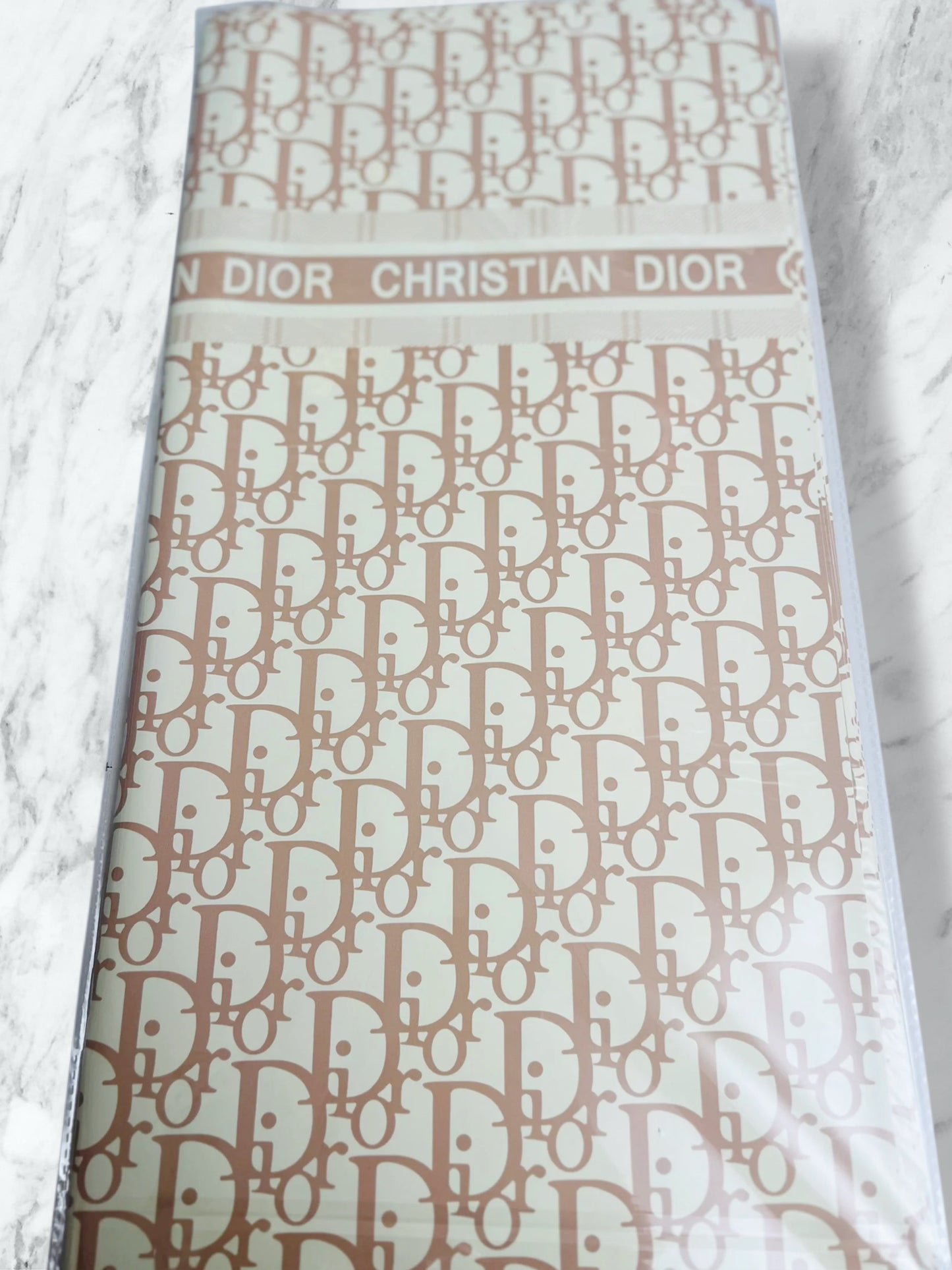 Beige Dr Print Korean Paper - Cream & Beige