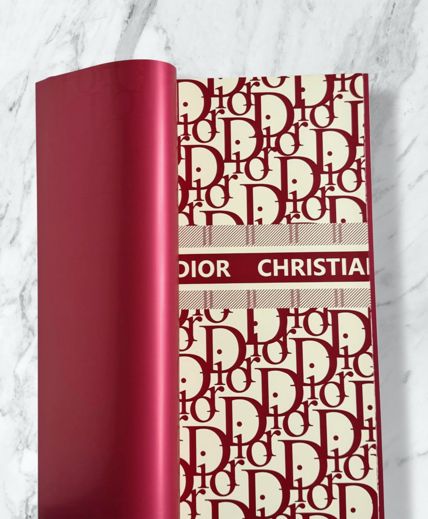 Red Dr Print Korean Paper - Cream & Red