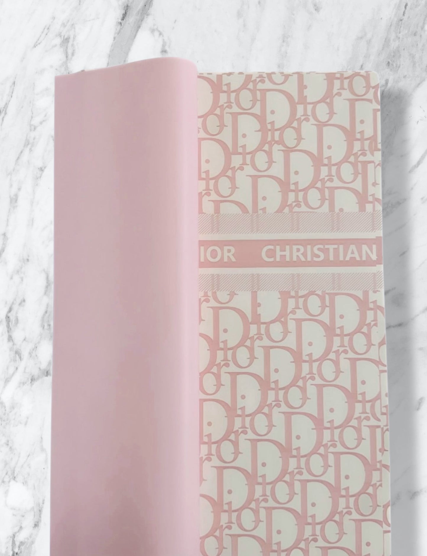 Pink Dr Print Korean Paper - Cream & Pink