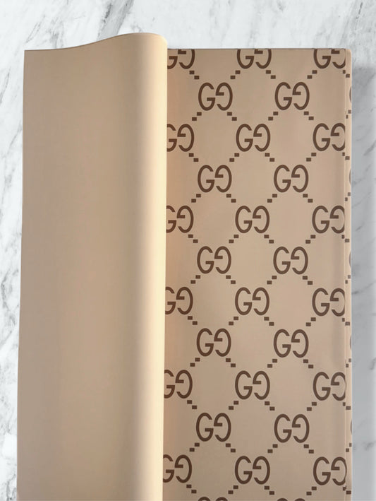 Brown GG Print Korean Paper
