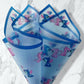 Blue Love Stitch Print Korean Paper
