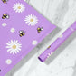 Purple Bee Print Korean Paper