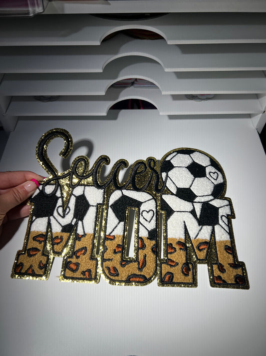 Soccer Mom - Chenille Patch - Ready to Press