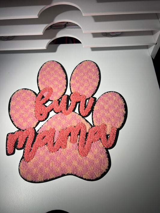 Fur Mama- Chenille Patch - Ready to Press