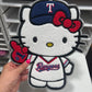 Texas Rangers Baseball Kitty- Chenille Patch - Ready to Press