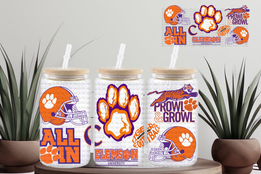 Clemson Tigers Cup Wrap - 16oz